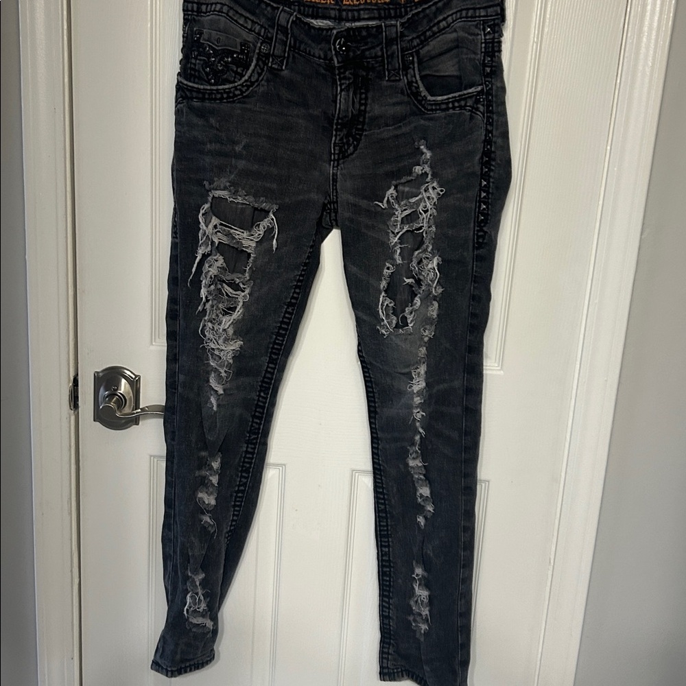 Rock Revival Gerald Slim Stretch Jean 34 - Picture 6 of 9